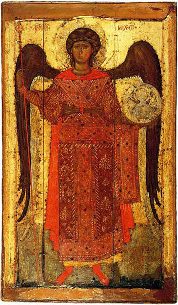 Битва архангела Михаила с сатаной. Европейская живопись и русская икона